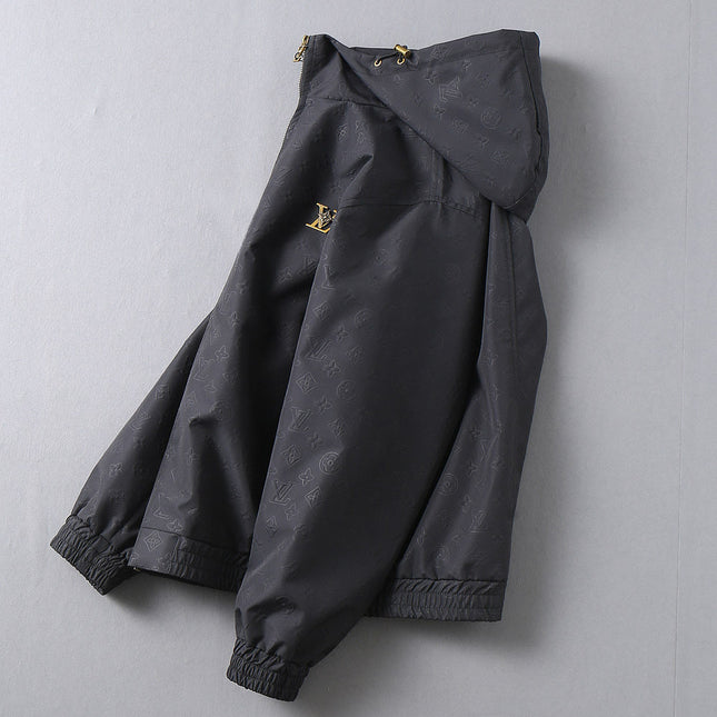 LV HOODED JACKET BLACK 239058