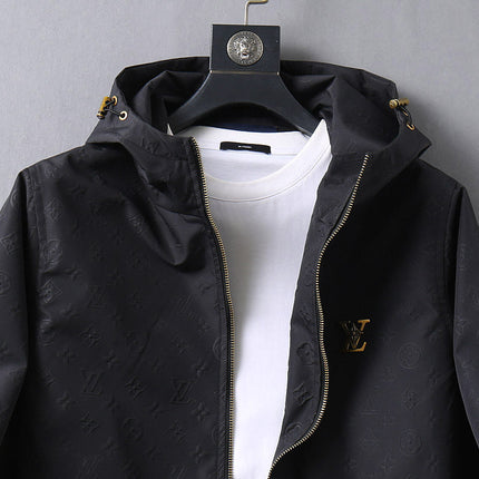 LV HOODED JACKET BLACK 239058
