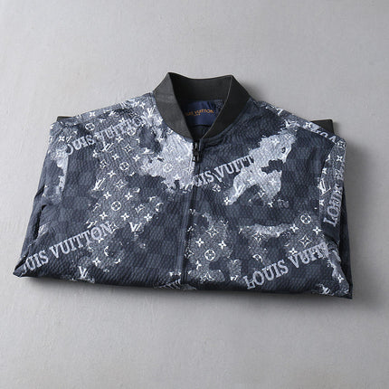 LV NAVY BLUE MONOGRAM AND DAMIER JACKET 239046