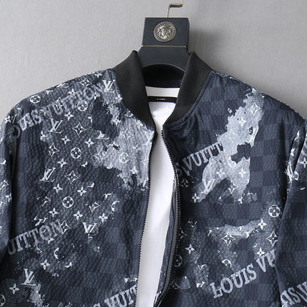 LV NAVY BLUE MONOGRAM AND DAMIER JACKET 239046