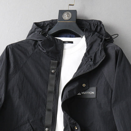 LV HOODED JACKET BLACK 239047
