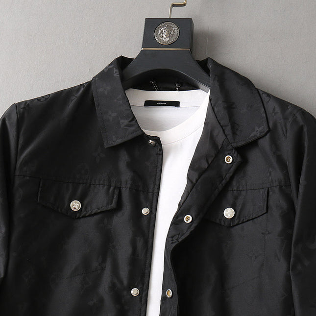 LV SHIRT JACKET BLACK MONOGRAM 239044