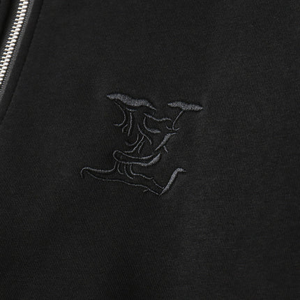 LV BLACK JACKET EMBROIDERED LOGO 239045