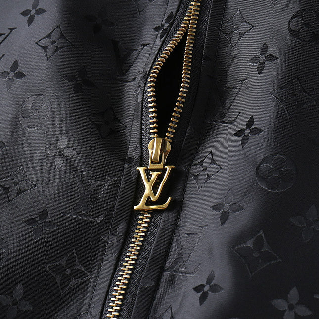 LV BLACK MONOGRAM HOODED JACKET 239052