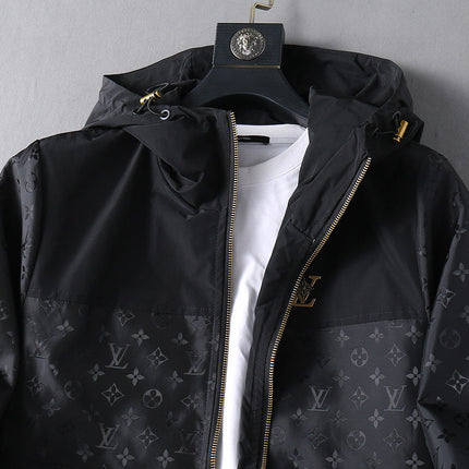 LV BLACK MONOGRAM HOODED JACKET 239052