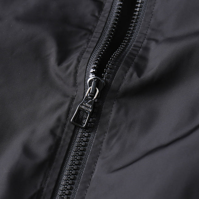 LV BLACK MIX NAVY BLUE MONOGRAM AND DAMIER JACKET 239054
