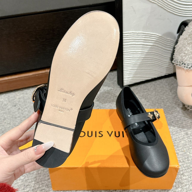 MARY JANE SHOES IN BLACK SHEEPSKIN