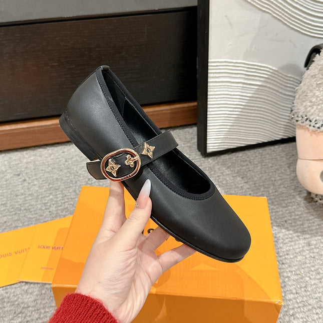 MARY JANE SHOES IN BLACK SHEEPSKIN