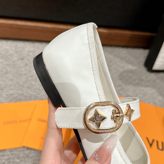 MARY JANE SHOES IN WHITE SHEEPSKIN