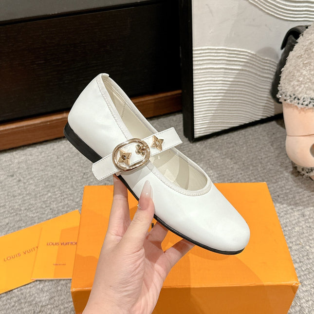 MARY JANE SHOES IN WHITE SHEEPSKIN