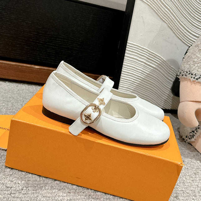 MARY JANE SHOES IN WHITE SHEEPSKIN