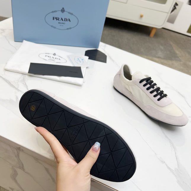 COLLAPSE SNEAKERS IN BEIGE SUEDE AND NYLON