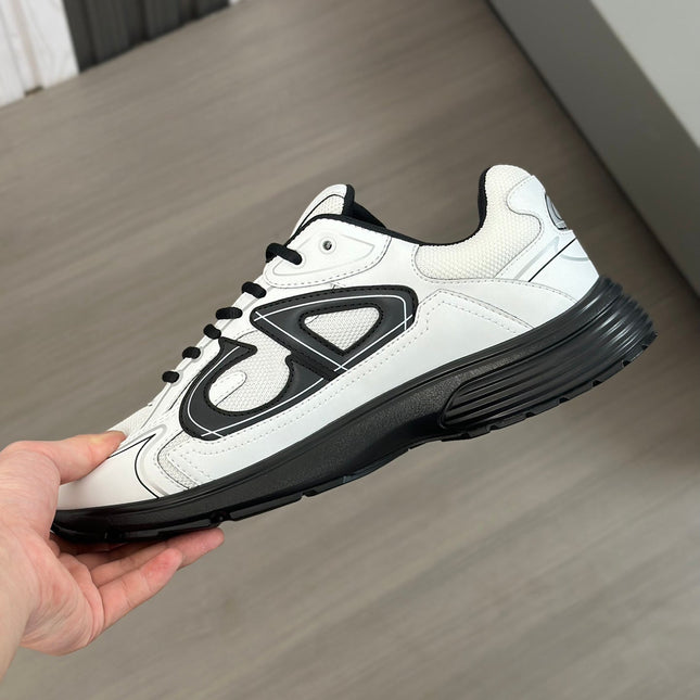 CD B30 SNEAKER WHITE AND BLACK MESH FABRIC