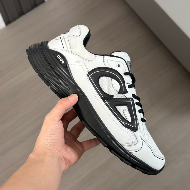CD B30 SNEAKER WHITE AND BLACK MESH FABRIC