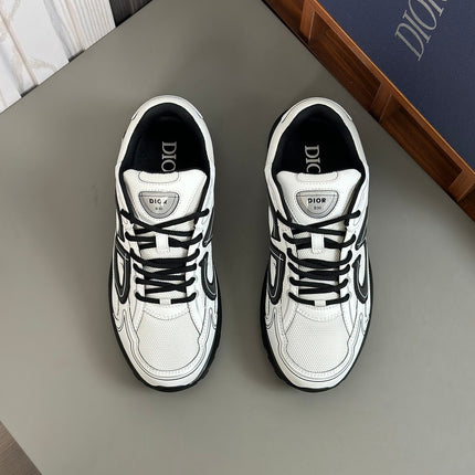 CD B30 SNEAKER WHITE AND BLACK MESH FABRIC