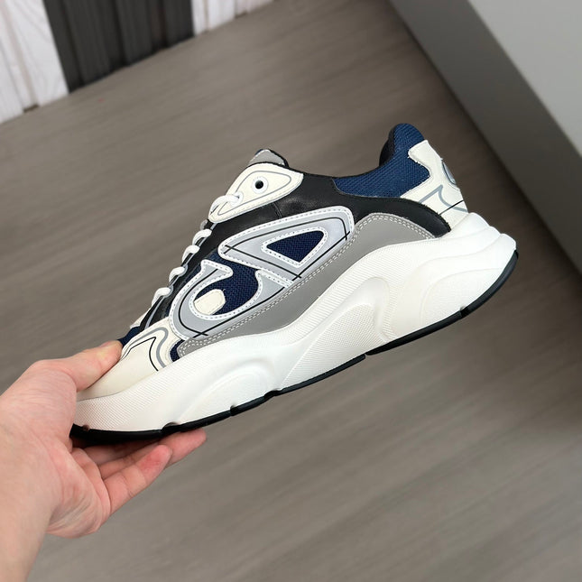 CD B22 SNEAKER NAVY AND WHITE MESH FABRIC