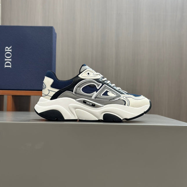 CD B22 SNEAKER NAVY AND WHITE MESH FABRIC