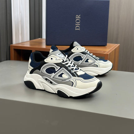 CD B22 SNEAKER NAVY AND WHITE MESH FABRIC
