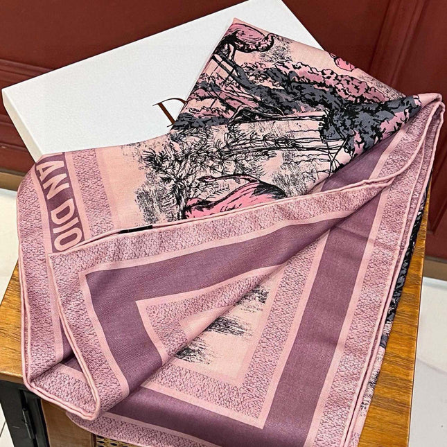 SQUARE SCARF 110 CM IN COLORFUL SILK VELEVET 389724