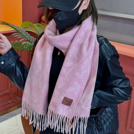 SCARF 180 CM IN BABY PINK MONOGRAM CASHMERE 394643
