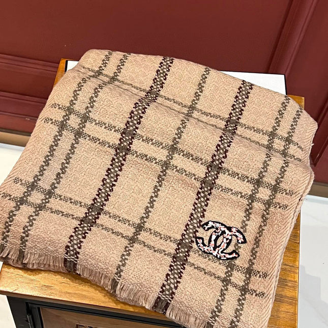 SCARF 190 CM IN CIDER BROWN CASHMERE 396471