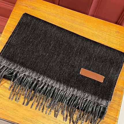 SCARF 180 CM IN BLACK CASHMERE 396477