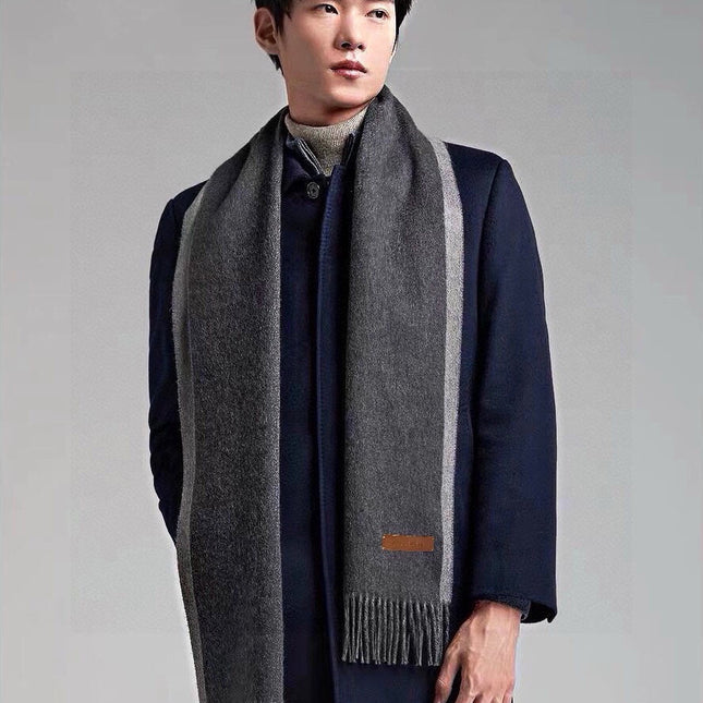 SCARF 180 CM IN BLACK CASHMERE 396477