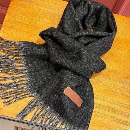 SCARF 180 CM IN BLACK CASHMERE 396477