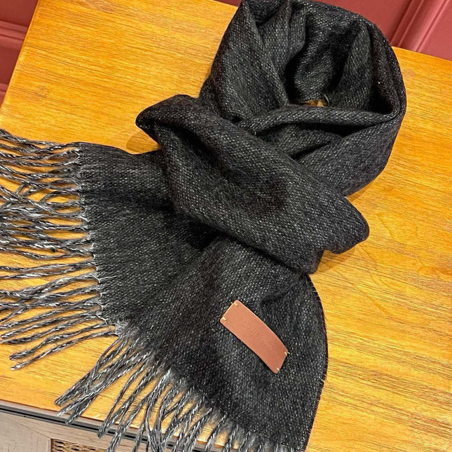 SCARF 180 CM IN BLACK CASHMERE 396477