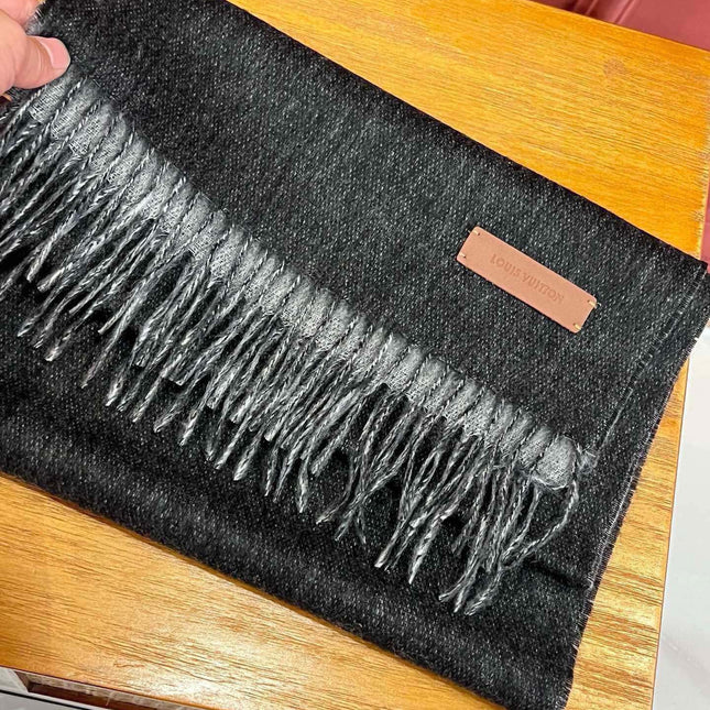 SCARF 180 CM IN BLACK CASHMERE 396477