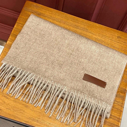 SCARF 180 CM IN TAN BEIGE CASHMERE 396478