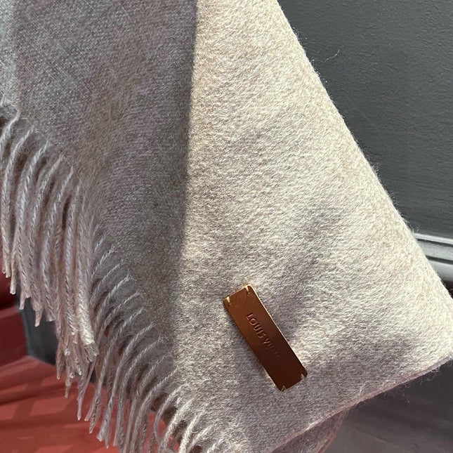 SCARF 180 CM IN TAN BEIGE CASHMERE 396478