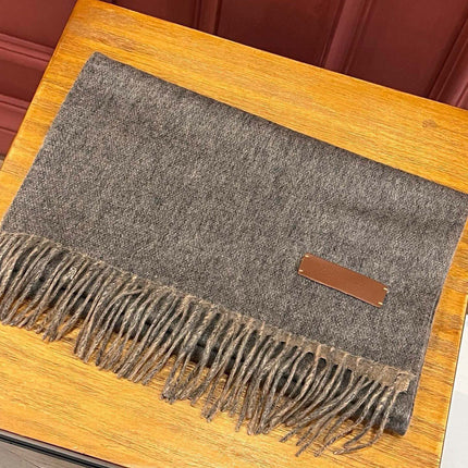 SCARF 180 CM IN MOUSE GRAY CASHMERE 396479