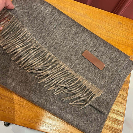 SCARF 180 CM IN MOUSE GRAY CASHMERE 396479