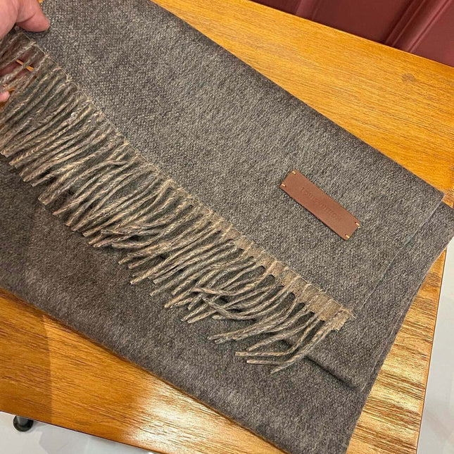SCARF 180 CM IN MOUSE GRAY CASHMERE 396479