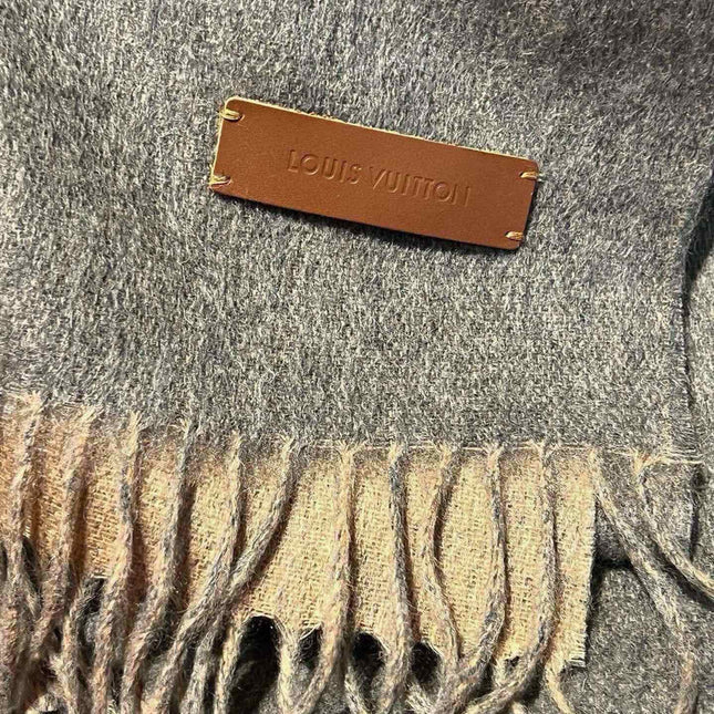 SCARF 180 CM IN MOUSE GRAY CASHMERE 396479