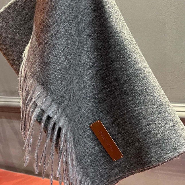 SCARF 180 CM IN DARK GRAY CASHMERE 396480