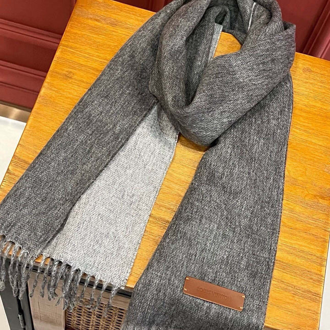 SCARF 180 CM IN DARK GRAY CASHMERE 396480