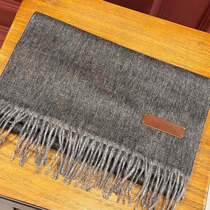 SCARF 180 CM IN DARK GRAY CASHMERE 396480
