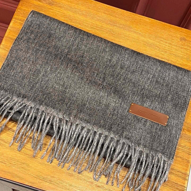 SCARF 180 CM IN DARK GRAY CASHMERE 396480