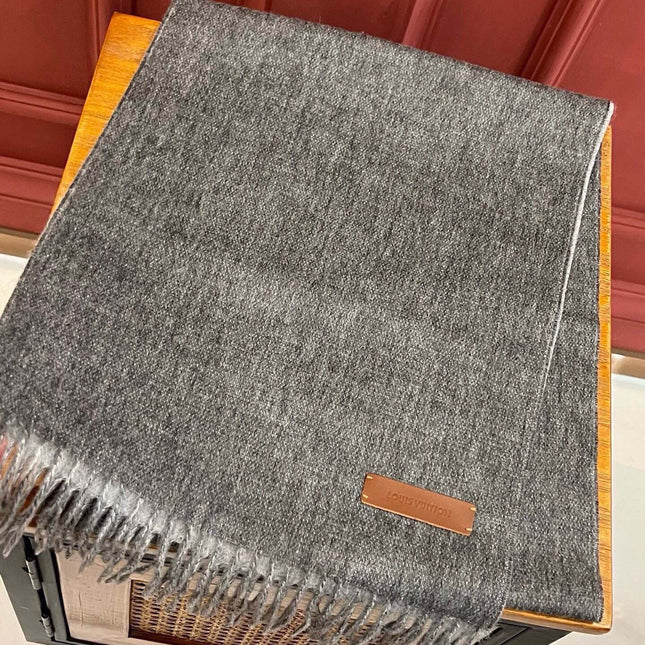 SCARF 180 CM IN DARK GRAY CASHMERE 396480