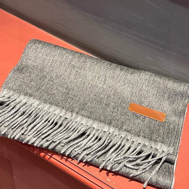 SCARF 180 CM IN DARK GRAY CASHMERE 396480
