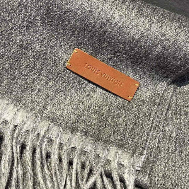 SCARF 180 CM IN DARK GRAY CASHMERE 396480