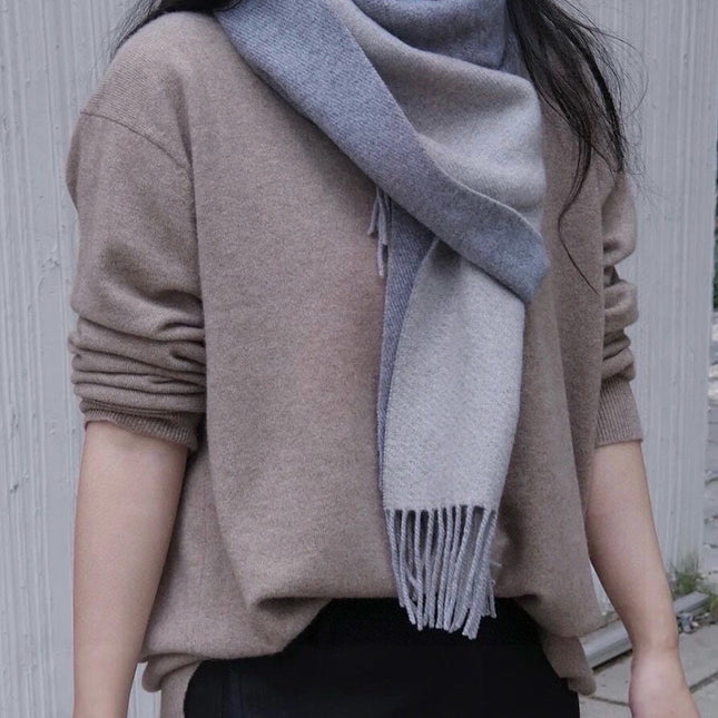 SCARF 180 CM IN DOVE GRAY CASHMERE 396481