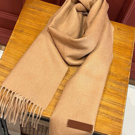 SCARF 180 CM IN MEDIUM BROWN CASHMERE 396482