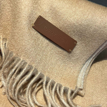 SCARF 180 CM IN MEDIUM BROWN CASHMERE 396482