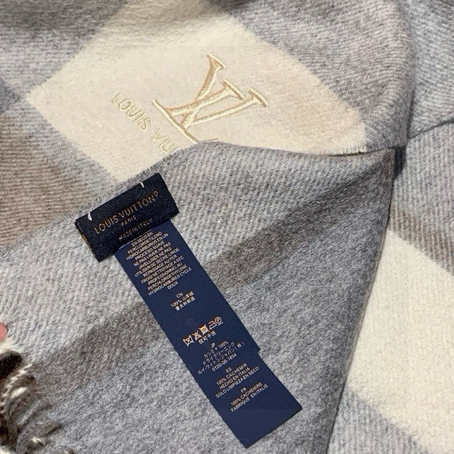 SCARF 180 CM IN DOVE GRAY MIX WHITE CASHMERE 399873