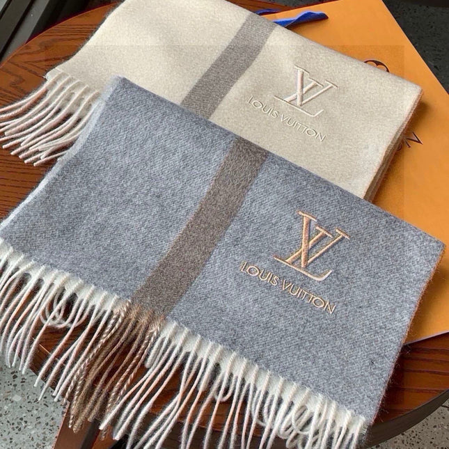 SCARF 170 CM IN MOUSE GRAY CASHMERE 399929