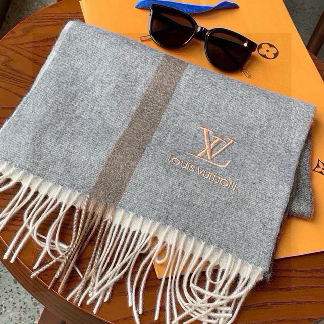 SCARF 170 CM IN MOUSE GRAY CASHMERE 399929