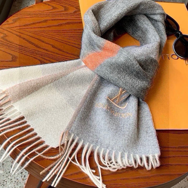 SCARF 170 CM IN MOUSE GRAY CASHMERE 399929
